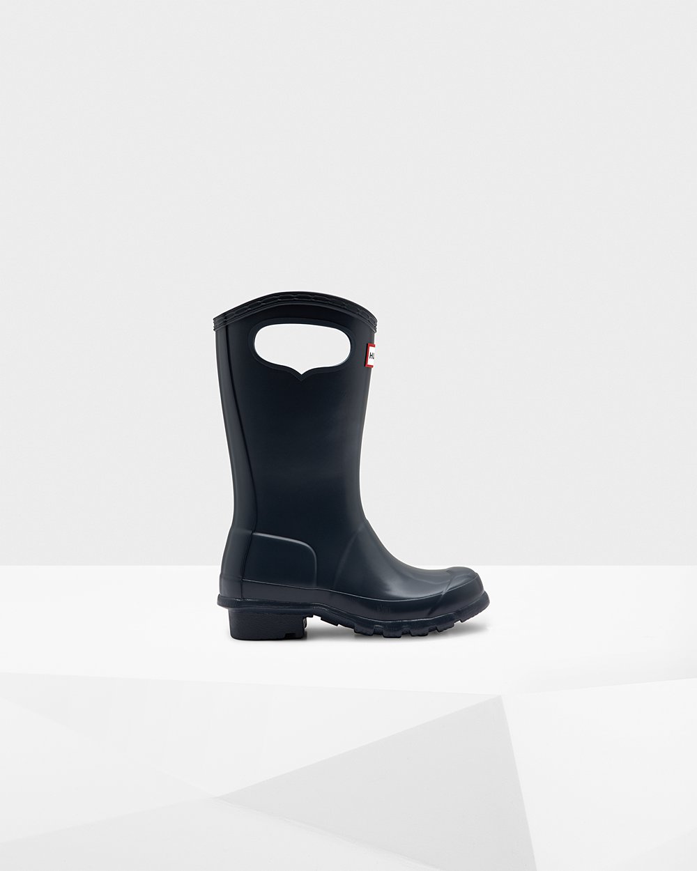 Bottes de Pluie Hunter Original Grab Handle Enfant Bleu Marine ACWVSEU-62